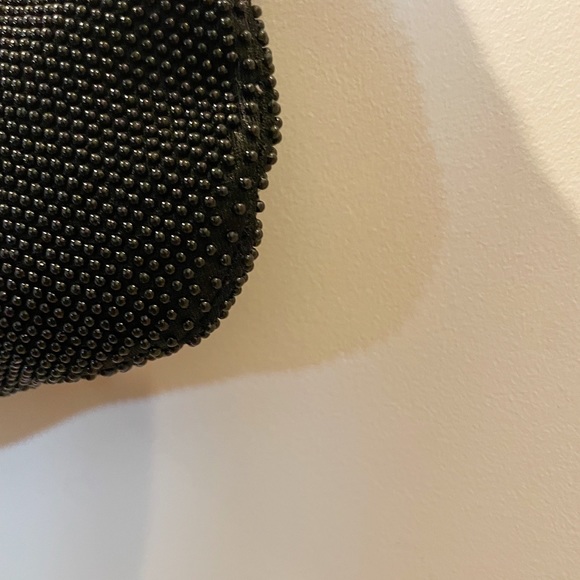 Vintage 80s Holiday Fair Black Beaded Handbag/Clutch - Picture 9 of 15